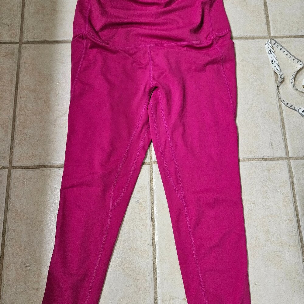 Senita Lux maternity leggings size medium pink